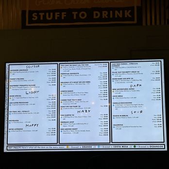 Green Cheek Beer Co. - Menu - Breweries Near Me - Orange, California Green Cheek Beer Co. - Menu - Breweries Near Me - Orange, California