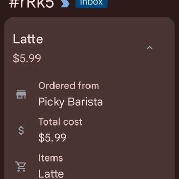 Picky Barista - An overpriced latte that was not tasty at all. - Coffee & Tea Near Me - New York, New York Picky Barista - An overpriced latte that was not tasty at all. - Coffee & Tea Near Me - New York, New York