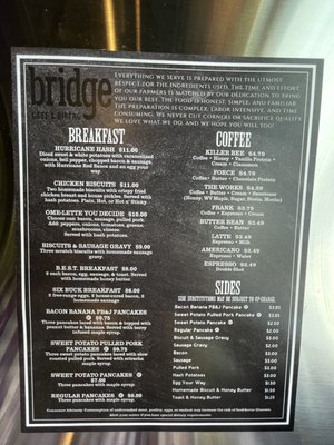 Menu photo 2 Bridge Cafe and Bistro Hurricane, WV Menu photo 2 Bridge Cafe and Bistro Hurricane, WV