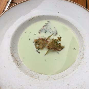 The Roundhouse Hotel - Cucumber gazpacho - New American Near Me - Beacon, New York