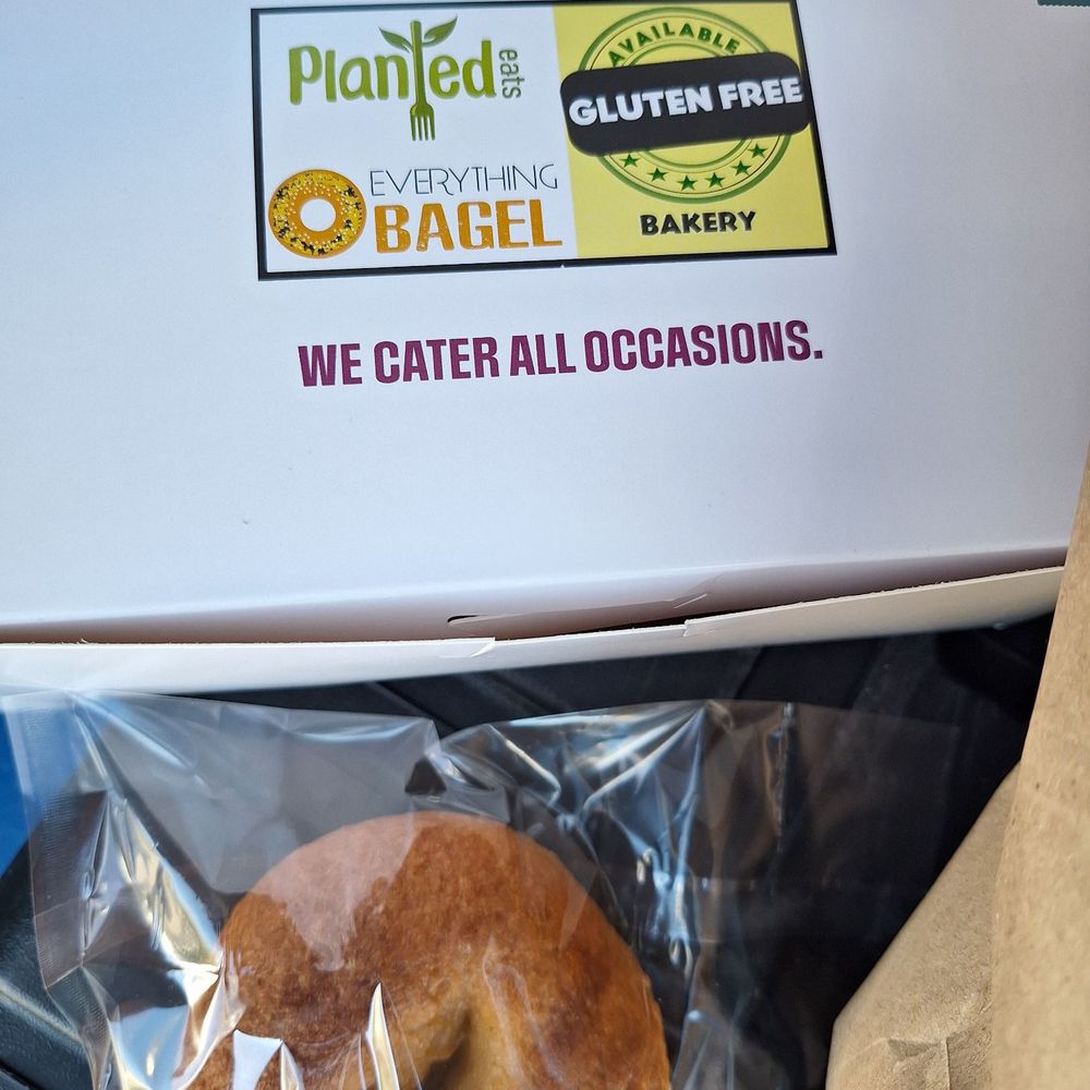 Everything Bagel - Boxed pastries, gf vegan bagel price about $3.50 Specialty pasteuries about $5 or $7 - Bagels Near Me - Paramus, New Jersey Everything Bagel - Boxed pastries, gf vegan bagel price about $3.50 Specialty pasteuries about $5 or $7 - Bagels Near Me - Paramus, New Jersey