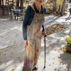 Kaleidoscope - Tye dye overalls by Stacey-Denver,Co