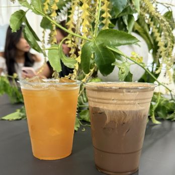 DAMO - Jeju tangerine black tea, hojicha latte - Coffee & Tea Near Me - Los Angeles, California