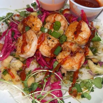 O'Reilly's Cure - Shrimp Rice Bowl - Cocktail Bars Near Me - Scarborough, Maine O'Reilly's Cure - Shrimp Rice Bowl - Cocktail Bars Near Me - Scarborough, Maine