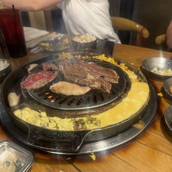 Jin BBQ - Cooking our food. - Korean Near Me - Mesa, Arizona
