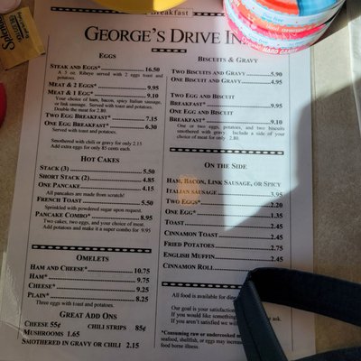 Menu photo 2 George's Drive Inn Walsenburg, CO Menu photo 2 George's Drive Inn Walsenburg, CO