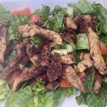 Little Morocco - Lamb shawarma over Greek Salad - Middle Eastern Near Me - Corvallis, Oregon