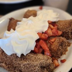Campfire Grill - French toast logs! Griddle Toast Logs