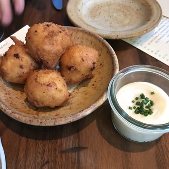 Frances - Bacon Beignets (fried dough with bacon). Just okay. - New American Near Me - San Francisco, California