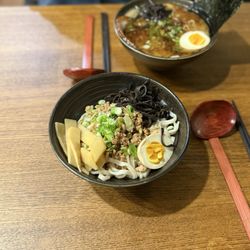 Mizu No Kaori - Aburasoba (front) and Tonkotsu Ramen (rear)