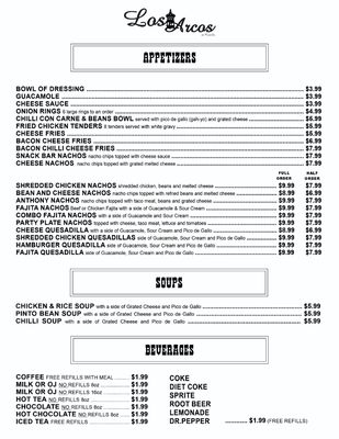 Menu photo 3 Los Arcos de Castillos Stephenville, TX Menu photo 3 Los Arcos de Castillos Stephenville, TX