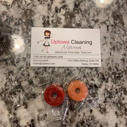 Norma's business card and a little sweet treat!
