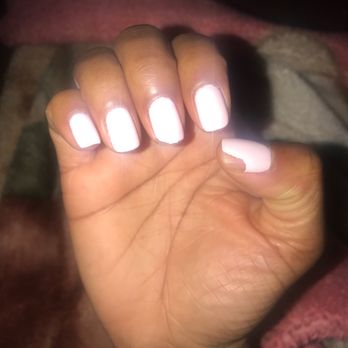 Tic Tac Nails - The next day after getting gel mani done - Nail Salons Near Me - Westland, Michigan