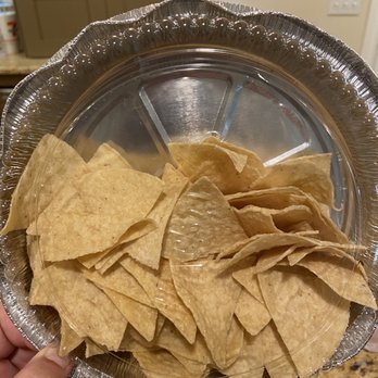 Costa Vida - Chips & Queso containers half full. - Mexican Near Me - South Ogden, Utah