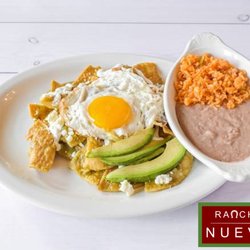 Rancho Nuevo - Chilaquiles (Add 2 eggs +$2)