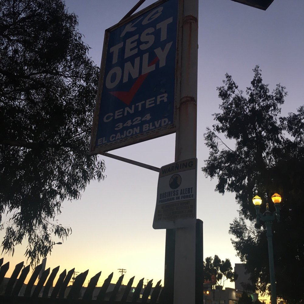 K G Smog Test only - 3424 El Cajon Blvd. - Smog Check Stations Near Me - San Diego, California K G Smog Test only - 3424 El Cajon Blvd. - Smog Check Stations Near Me - San Diego, California