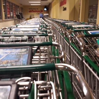 Shaw's - All the carts are lined up. - Grocery Near Me - Clinton, Massachusetts