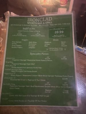 Menu photo 3 Ironclad Pizza Grill Richmond, VA Menu photo 3 Ironclad Pizza Grill Richmond, VA
