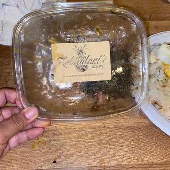 Kehaulani's Cafe - The small plastic container the lechon rice bowl came in - Breakfast & Brunch Near Me - Vallejo, California Kehaulani's Cafe - The small plastic container the lechon rice bowl came in - Breakfast & Brunch Near Me - Vallejo, California