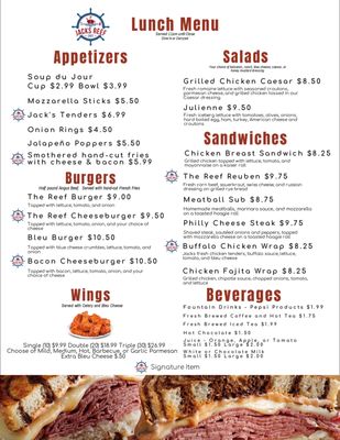 Menu photo 3 Jack's Reef Cafe Memphis, NY Menu photo 3 Jack's Reef Cafe Memphis, NY