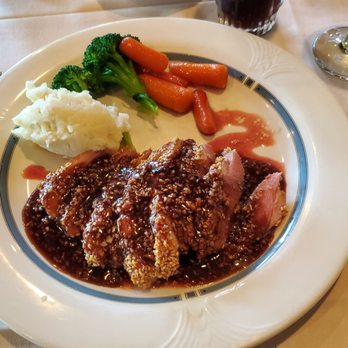 La Mere Michelle - Sesame Seed Duck - French Near Me - Saratoga, California La Mere Michelle - Sesame Seed Duck - French Near Me - Saratoga, California