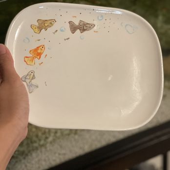 Petroglyph Ceramic Lounge - Finished plate! - Paint-Your-Own Pottery Near Me - San Jose, California