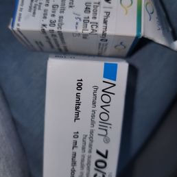 Chewy is my insulin and the other was the rapid release human insulin which is only for fast effect not long term.