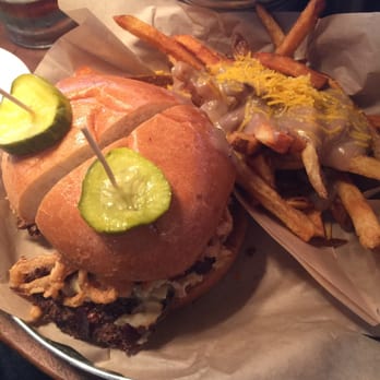 Broderick - Gold Rush Burger w/extra patty and Gravy Fries A must have! Large enough for 2. - Burgers Near Me - Walnut Creek, California
