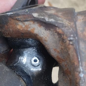 Raven Auto Repair - I brought my new parts for service and this is Raven Autos quality of workmanship.  They destroyed the grease nipple on this U joint. - Auto Repair Near Me - San Antonio, Texas