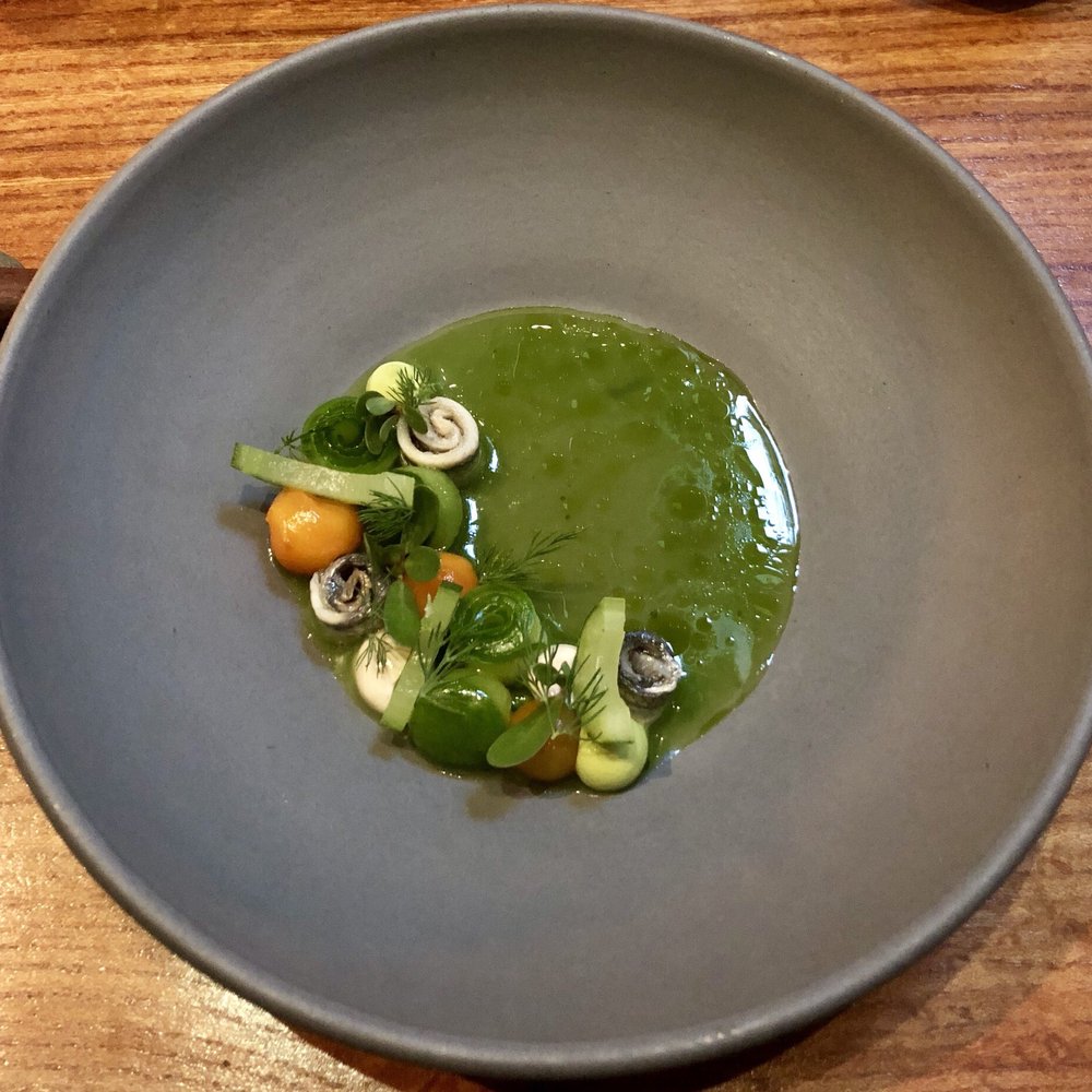 Lazy Bear - Cucumber plus anchovies - New American Near Me - San Francisco, California Lazy Bear - Cucumber plus anchovies - New American Near Me - San Francisco, California
