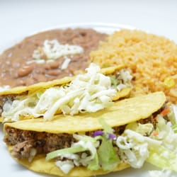 Monterrey Mexican Restaurant - Combo Tacos, rice and beans