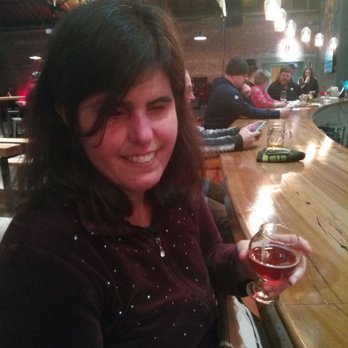 Elation Brewing - My wife enjoying a night of beer and fun! - Pizza Near Me - Norfolk, Virginia