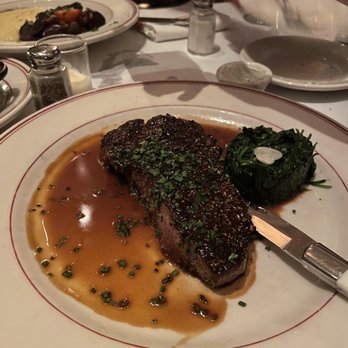 Le Diplomate - Ribeye with spinach - Brasseries Near Me - Washington, DC, District of Columbia