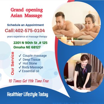 Asian Massage - A couple's massage is just like any other massage service,  but you and your partner receive the massage at the same time,  o... - Beauty & Spas Near Me - Omaha, Nebraska