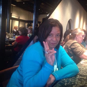 M's Pub - Cindy waiting for her delicious meal - New American Near Me - Omaha, Nebraska M's Pub - Cindy waiting for her delicious meal - New American Near Me - Omaha, Nebraska