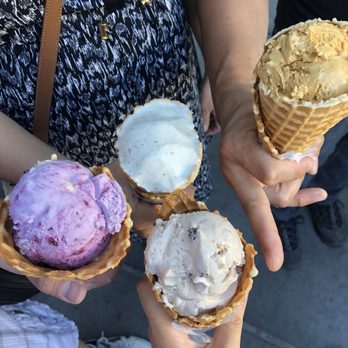 Molly Moon's - Don't mind my friend;) Cookie Dough, Honey Honey Lavender and Salted Caramel were probably our faves. But all are delish! - Ice Cream & Frozen Yogurt Near Me - Seattle, Washington