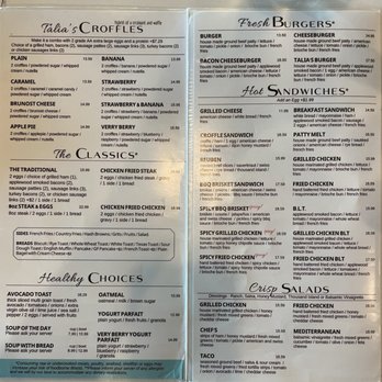 Talia's cafe - Menu - Breakfast & Brunch Near Me - Allen, Texas Talia's cafe - Menu - Breakfast & Brunch Near Me - Allen, Texas