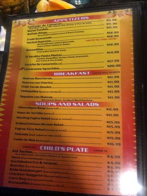 Menu photo 4 Jacalito Grill Bakersfield, CA Menu photo 4 Jacalito Grill Bakersfield, CA