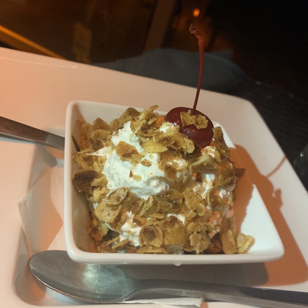 Fins At Sharky's - Birthday dessert - Steakhouses Near Me - Venice, Florida