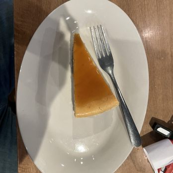 Burrata Woodfired - Top view of Salted Caramel Cheesecake - Pizza Near Me - Mount Vernon, Ohio