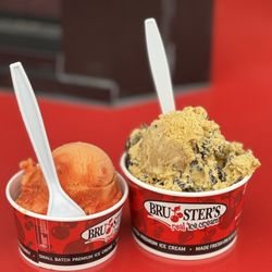 Bruster's Real Ice Cream - Mango dragonfruit sorbet and graham