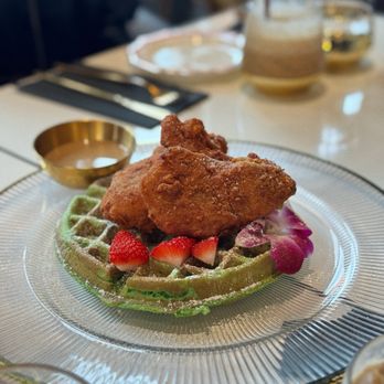 Breaking Dawn Brunch - Chicken & Pandan Waffles - Breakfast & Brunch Near Me - Los Gatos, California