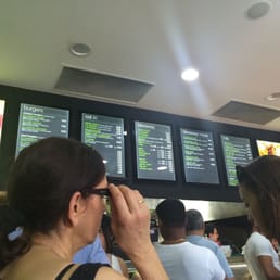 The menu.