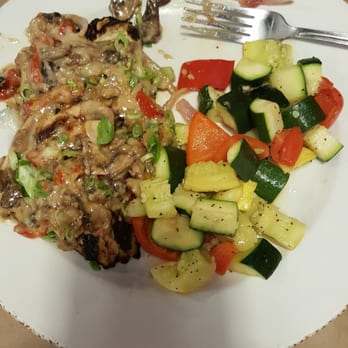 Montana's - Fire Grilled Chicken with choice of mushroom or Tomatoes. I chose mushrooms...I think? - Canadian (New) Near Me - St. Albert, Alberta Montana's - Fire Grilled Chicken with choice of mushroom or Tomatoes. I chose mushrooms...I think? - Canadian (New) Near Me - St. Albert, Alberta