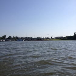 Red River South Marina and Resort - The marina from the water