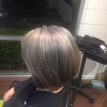 Rehab Parlour - Side view of my new blue/gray hair by AnhThy - Hair Salons Near Me - Fremont, California Rehab Parlour - Side view of my new blue/gray hair by AnhThy - Hair Salons Near Me - Fremont, California