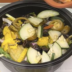 Subway Teriyaki No Bready Bowl before the meat added