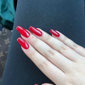 Sarah's Nail & Spa - horrible shaping and paint job - Nail Salons Near Me - Seattle, Washington
