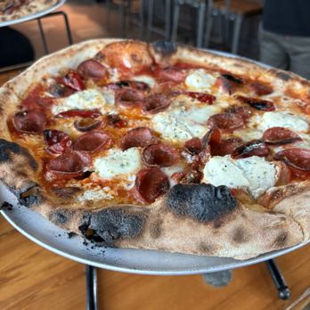 Britesmith Brewing - Williamsville - Diavola Pizza (added ricotta) - Pizza Near Me - Williamsville, New York