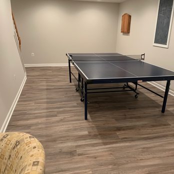 Select Floors & Rugs - a ping - pong table in a basement - Flooring Near Me - Leesburg, Virginia Select Floors & Rugs - a ping - pong table in a basement - Flooring Near Me - Leesburg, Virginia